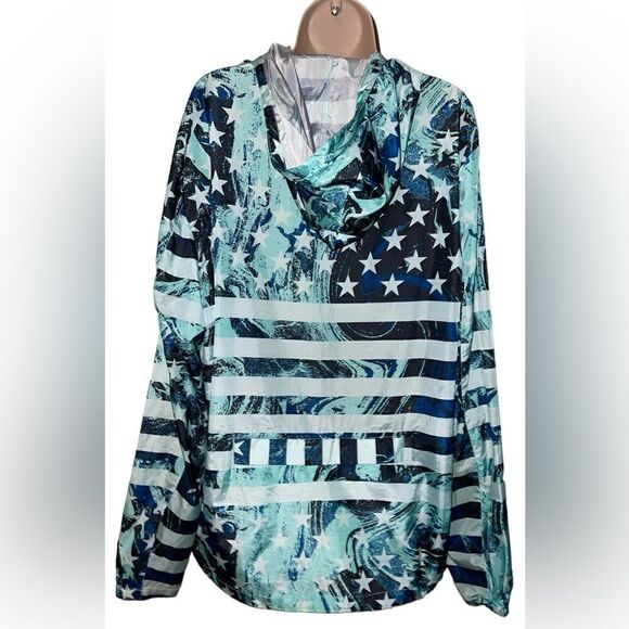 Divided H&M flag Festival rain Jacket With Hood Unisex - Picture 2 of 3